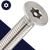 M3 Flat Torx + Pin Screw Stainless Steel