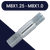 M8X1.25 + M8X1.0, 47mm Combi Thread Stud Zinc Class 10.9 hardened Steel