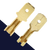 6.3mm Male Spade NO TAB,Double Crimp,Uninsulated
