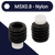 M5X0.8 Nylon Tip Set Screw,Steel,Nylon Dog Point