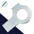 Washer + Double Tab,Zinc Plated Steel,DIN 463