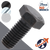M14X2.0 ISO 4017/4014 Hex Bolt 21mm WAF - Steel 10.9