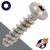 M4.0 Torx Pan Thermoplastics Screw - A2 Stainless