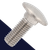 M8X1.25 Carriage Bolt,A2-70 Stainless,DIN 603