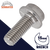 M10X1.5 Serrated Flange Bolt,A2-70 Stainless,DIN 6921 / 15mm Wrench
