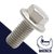 M5X0.8 Flange Bolt,A2-70 Stainless,DIN 6921 / 8mm Wrench