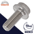 M8X1.25 Serrated Flange Bolt,A2-70 Stainless,DIN 6921 / 13mm Wrench