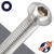 M12X1.75 Button Socket,A2 Stainless Steel,ISO 7380-1