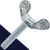 M8X1.25 Wing Bolt,DIN 316 German Style,Steel, Zinc Plated