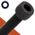 M10 Socket Head Bolt,Stainless + Black Oxide,DIN 912