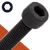 M3 Socket Head Bolt,Stainless + Black Oxide,DIN 912