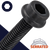 M4X0.7 Flanged Socket,Steel Class 12.9,Serrated Flange