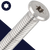 M8 Ultra Low Torx,Stainless Steel A2,Reduced Head Profile