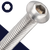 M4 Button Socket Head,Stainless Steel A2,ISO 7380-1