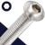 M4 Button Socket Head,Stainless Steel A2,ISO 7380-1