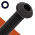 M8 Button Socket Head,Stainless + Black Oxide,ISO 7380-1