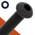 M8 Button Socket Head,Stainless + Black Oxide,ISO 7380-1