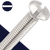 M5 Oval Head Slotted,Stainless Steel,DIN 964