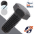 M10X1.5 ISO Hex Bolt,Steel 10.9 Zinc Plated,ISO 4014/4017 - 16mm WAF