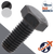 M12X1.75 ISO Hex Bolt,Steel 12.9 Zinc Plated,ISO 4014/4017 - 18mm WAF