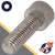 M8 Serrated,Torx Socket Head,Stainless Steel