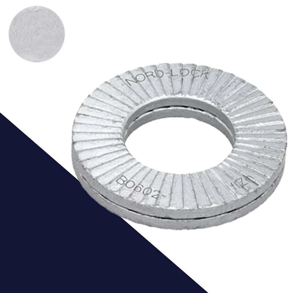 Oversized Nord-Lock Washer HV465 Steel Quenched + Tempered Zinc