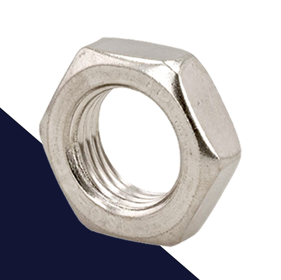 2319番 ジャンク品 NATIONAL AMOUNT PURCHASED Jam Nut Fine Thread - A2 Stainless DIN 439 - BelMetric
