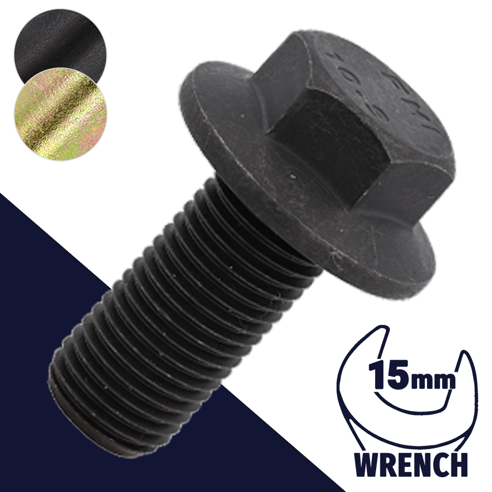Hex Flange Bolt 10.9 Coarse M10X1.5 / 15mm Wrench DIN 6921 - BelMetric