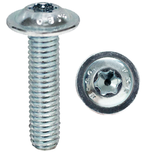 Torx Button Flange 8.8 Zinc M8X1.25 Coarse ISO 7380-2 - BelMetric