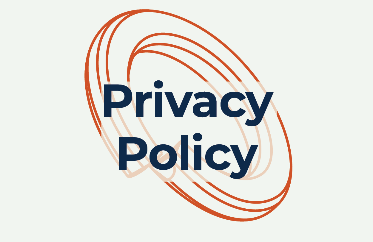 Privacy Policy header with fastener illustration background