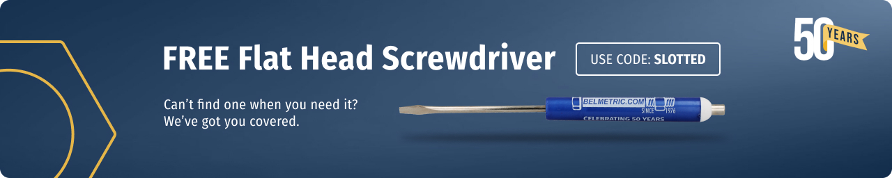 FREE Flat Head Screwdriver. Use Code Slotted.