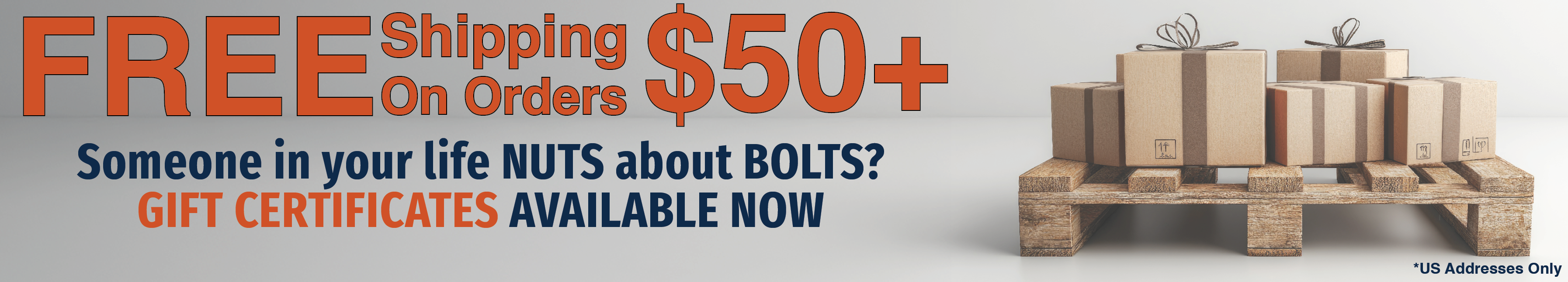 Free Domestic Shipping $50+ until 12/31