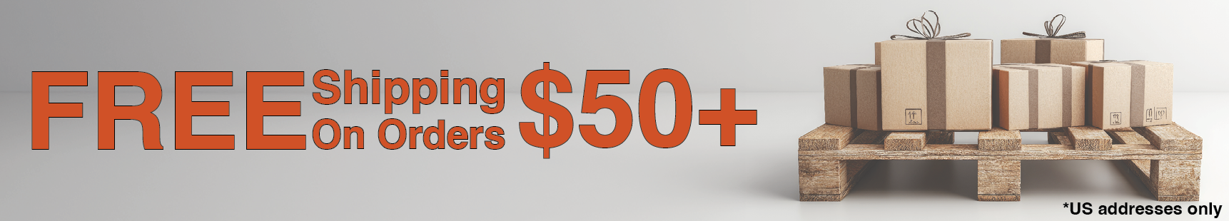 Free Domestic Shipping $50+ until 12/31