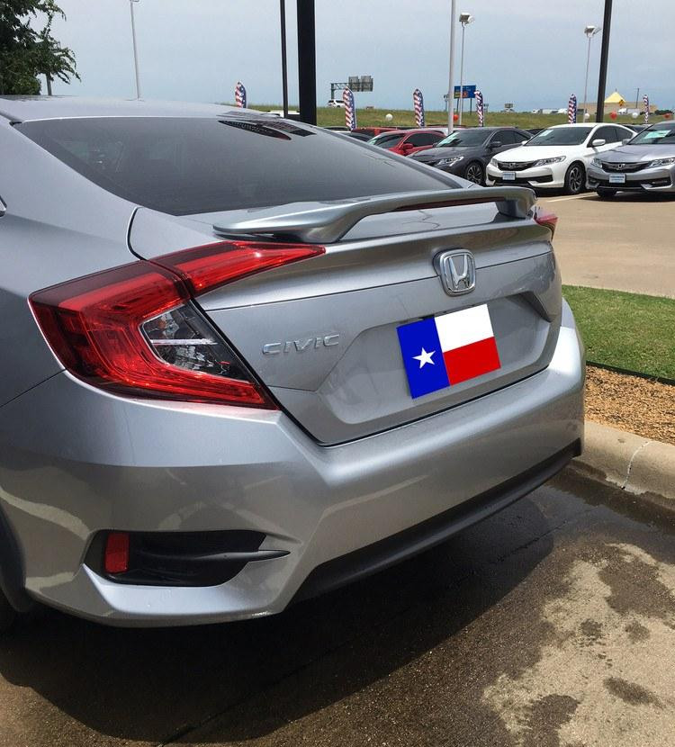 Honda Civic 4Dr 20162017 Factory 2Post Lighted Rear Trunk Spoiler