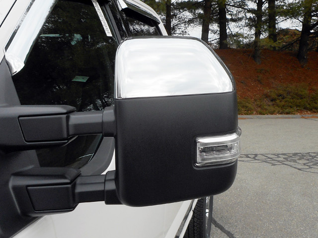 Chrome ABS plastic Mirror Covers for Ford F250 & F350 Super Duty 2017