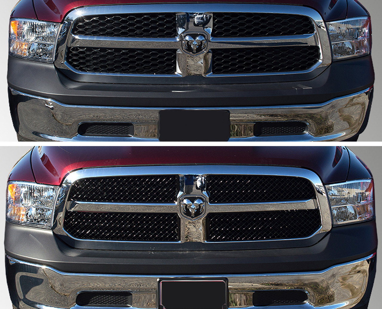 Glossy Black Grille Overlay for Ram 1500 20132018 707 Motoring