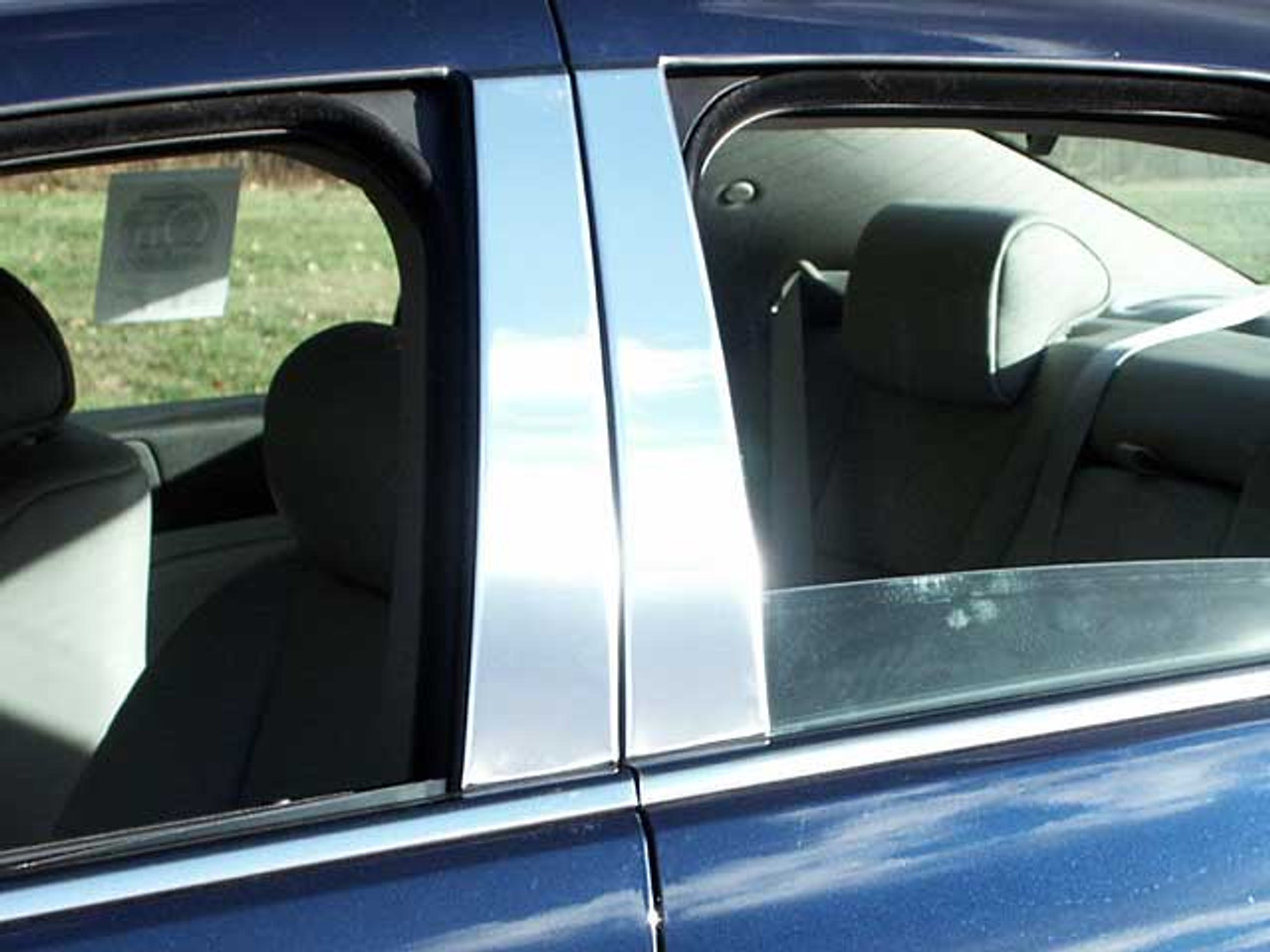 Stainless Steel Chrome Pillar Trim 4Pc for 2005-2011 Cadillac STS