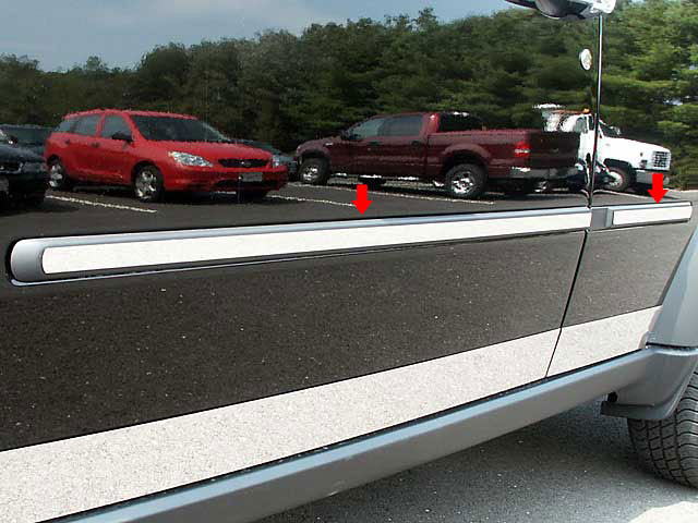 Stainless Steel Chrome Rocker Panel Trim 4Pc for 20072014 Ford Edge