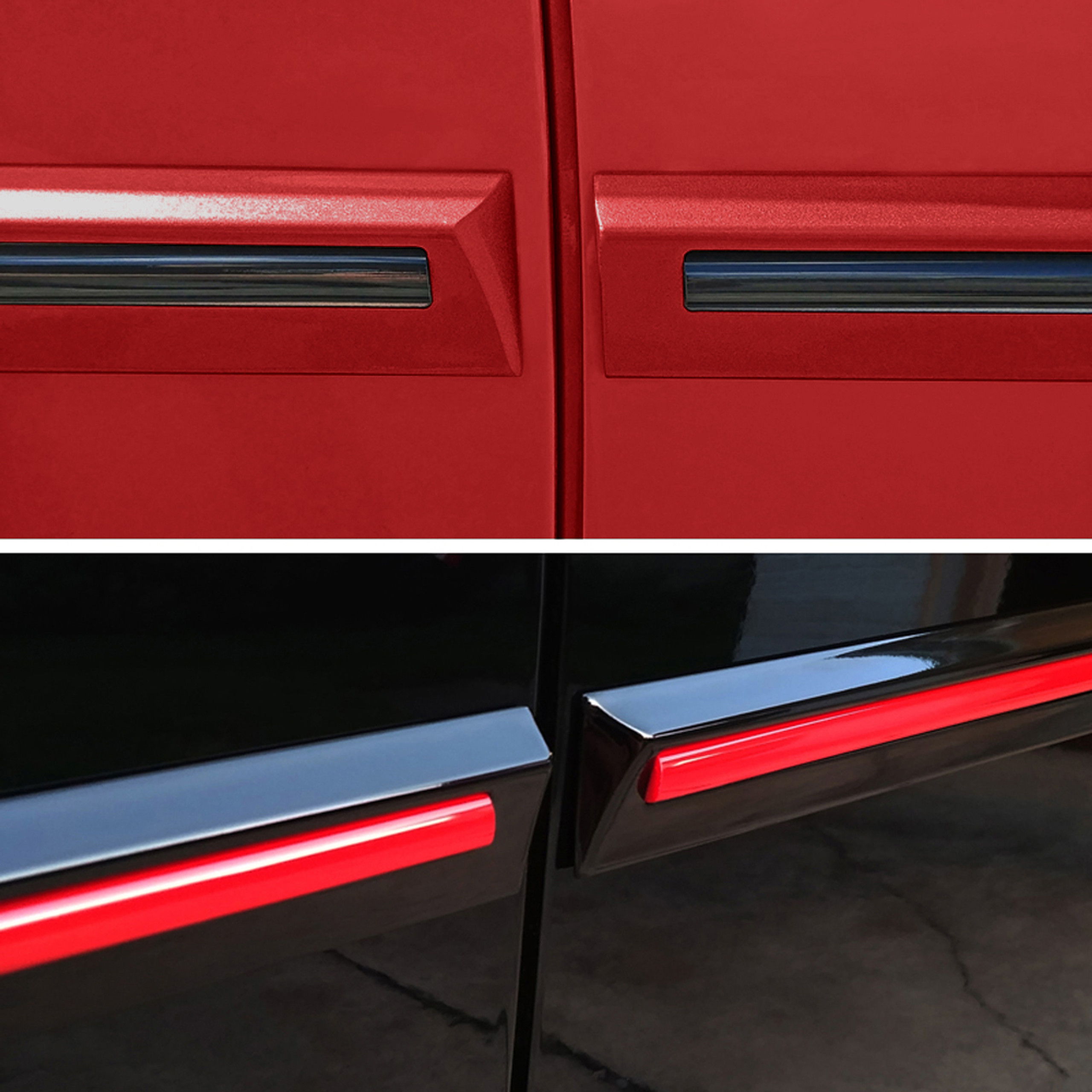Painted Body Side Door Moldings W/Color Insert for TOYOTA Highlander