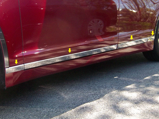 Stainless Steel Chrome Rocker Panel Trim 8Pc for 20132020 Lincoln MKZ
