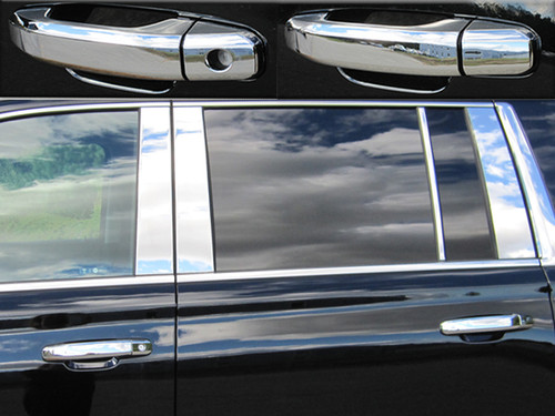 Chrome ABS plastic Door Handle Covers for Chevrolet Suburban 2015-2020