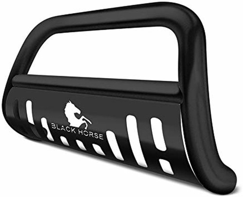 Black Horse |  Black Bull Bar for Jeep Commander 2006-2010 with  Skid Plate