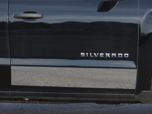 Stainless Steel Chrome Rocker Panel Trim 2Pc for 14-18 Chevy Silverado TH54181