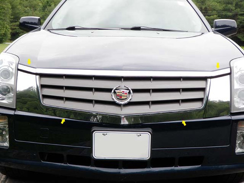 Stainless Steel Chrome Grille Accent 4Pc for 2004-2009 Cadillac SRX SG44260