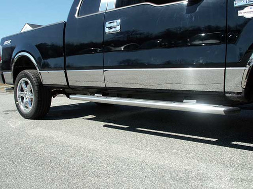 Stainless Steel Chrome Rocker Panel Trim 10Pc for 2004-2008 Ford F-150 TH44303