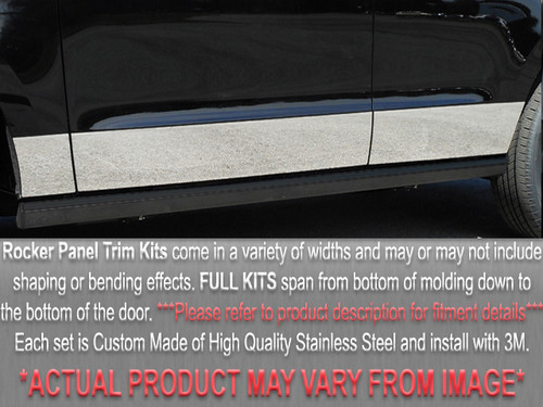 Stainless Steel Chrome Rocker Panel Trim 8Pc for 1990-1993 Honda Accord TH90282