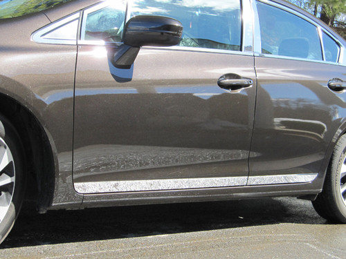 Stainless Steel Chrome Rocker Panel Trim 4Pc for 2012-2015 Honda Civic TH12215
