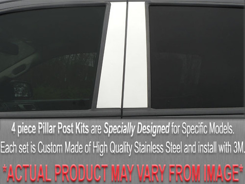 Stainless Steel Chrome Pillar Trim 4Pc for 2009-2013 Hyundai Genesis PP29345