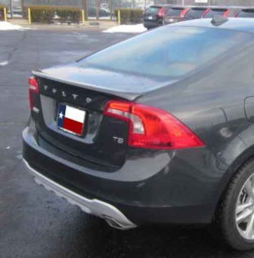 Volvo S60 2011-2015 Factory Lip No Light Rear Trunk Spoiler