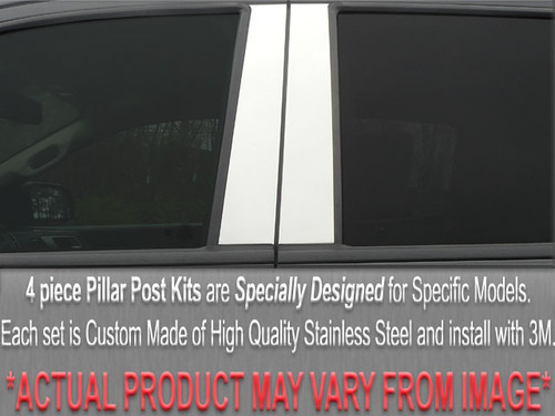 Stainless Steel Chrome Pillar Trim 4Pc for 1990-1994 Lexus LS400 PP92100